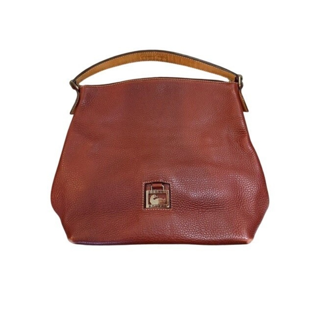 Dooney & Bourke Vintage Brown Pebble Grain Leather‎ Courtney Sac Shoulder Bag